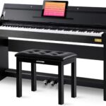 88 Key Weighted Action Digital Piano,Grade Hammer Action Keyboard UPB-85+AODSK Iron Piano Bench UAP-10